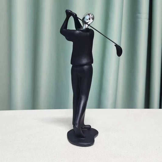 Office/home figure/golfing  Modeling Resin Table Ornaments