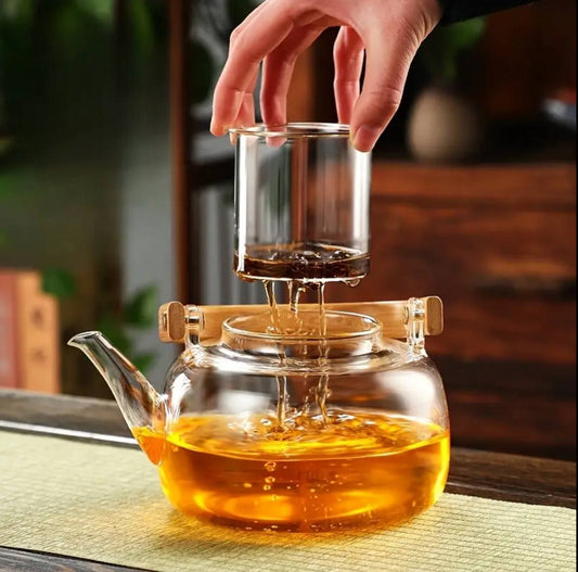 Big size,1.4ltrs , High borosilicate glass teapot