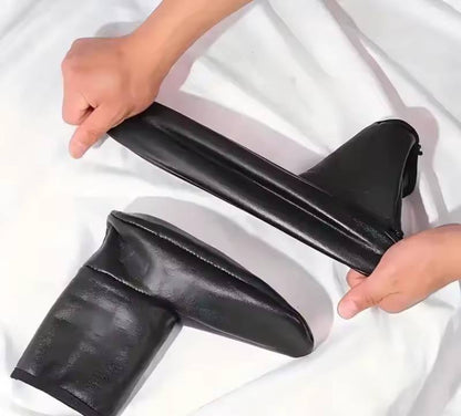 Winter warm leather thermal soft anti-slip indoor unisex socks