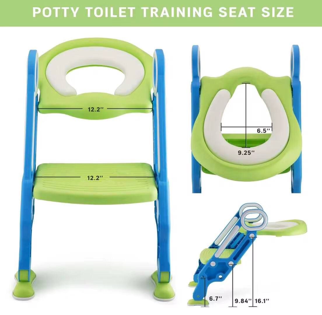 KIDS TRAINING TOILET SEAT TRAINER WITH PVC CUSHION/SOFT PAD