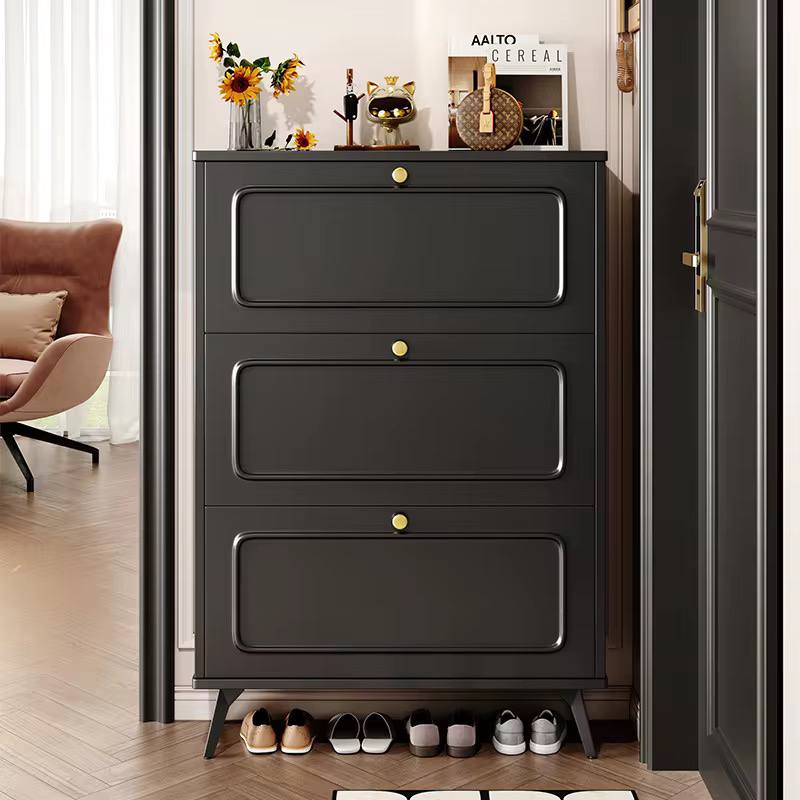 Bucket flip shoe cabinet