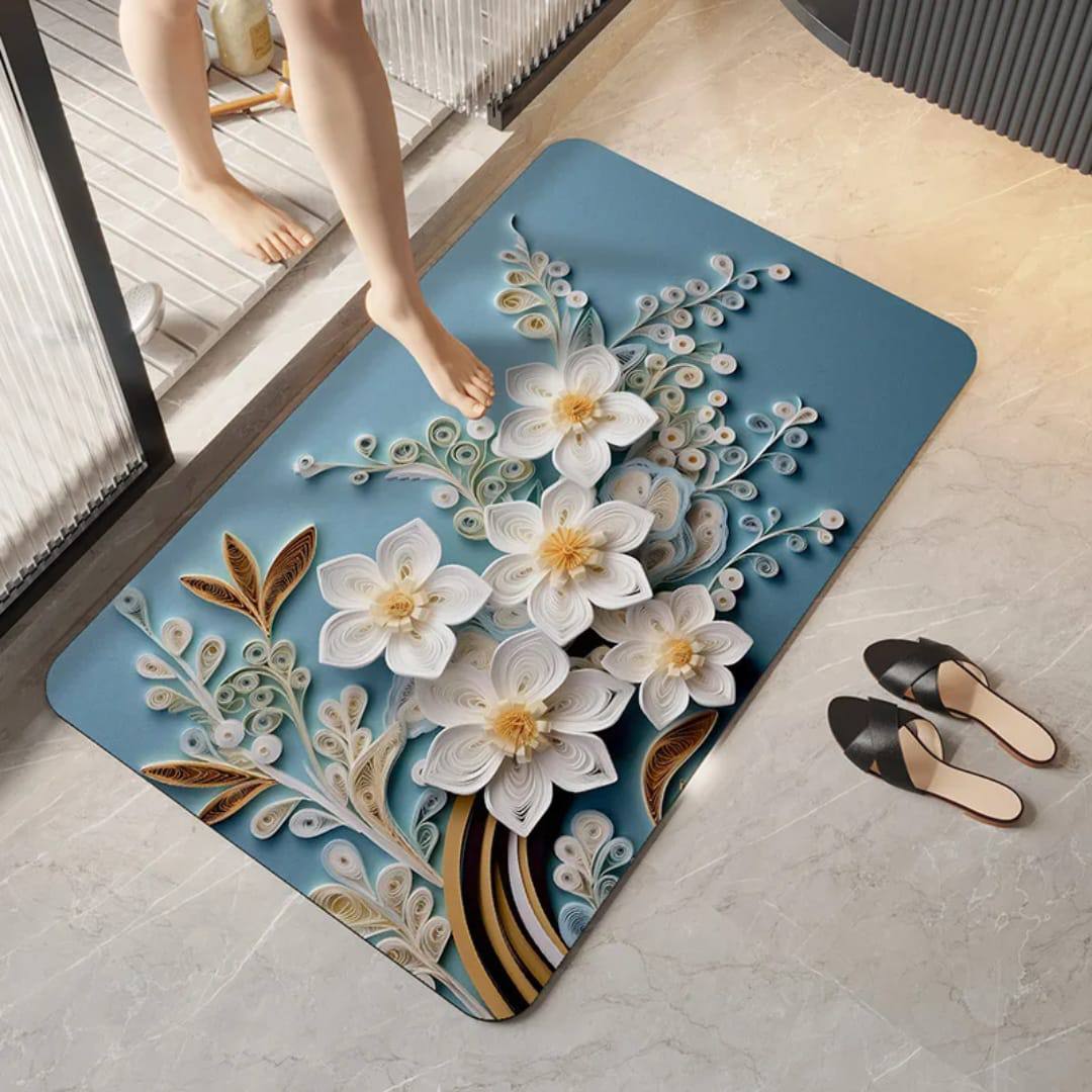 Soft flower 3d absorbent bathroom mat
Price