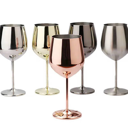 ELEGANT STAINLESS STEEL NON BREAKABLE  GOBLETS