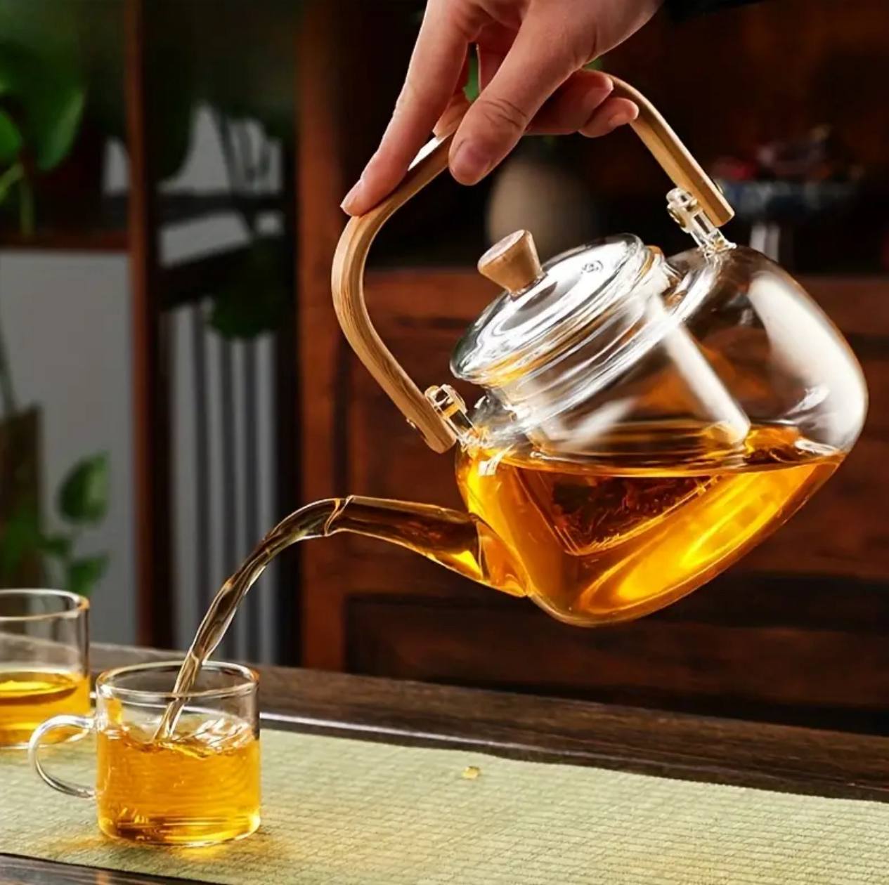Big size,1.4ltrs , High borosilicate glass teapot