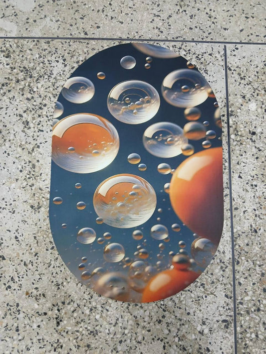 Big size Oval  *48*78cm* Bathroom/ Door mats with rubber underside