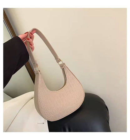 Candy color Crescent Underarm Bag