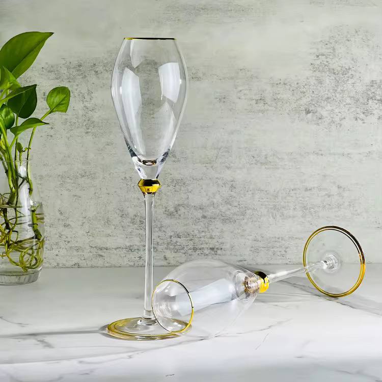 Royal Design  Crystal glasses Goblets 6pc