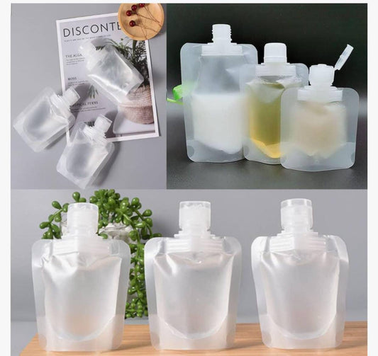 3pcs Refillable lotion pouches