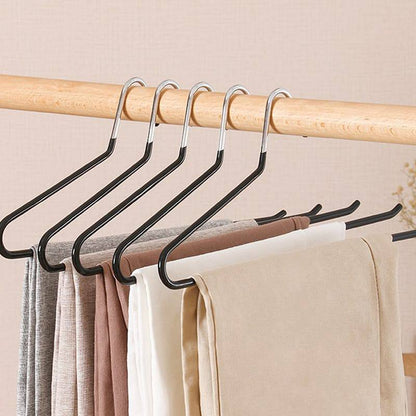 Stainless Steel Hangers for Space-Saving Pants Organization Clothes Rack
