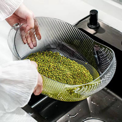 Multifunctional acrylic rice ,vegetable drainer