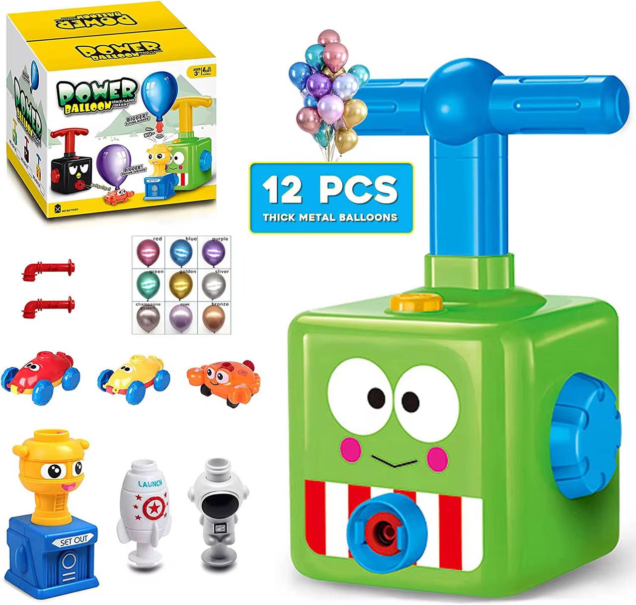 New balloon launch tower puzzle toy