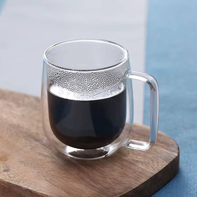 Transparent Double wall mug Heat-Resistant