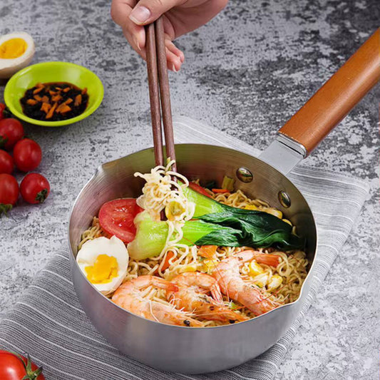 2L Stainless steel non- stick calibrated Japanese Pan Noodle Pot
