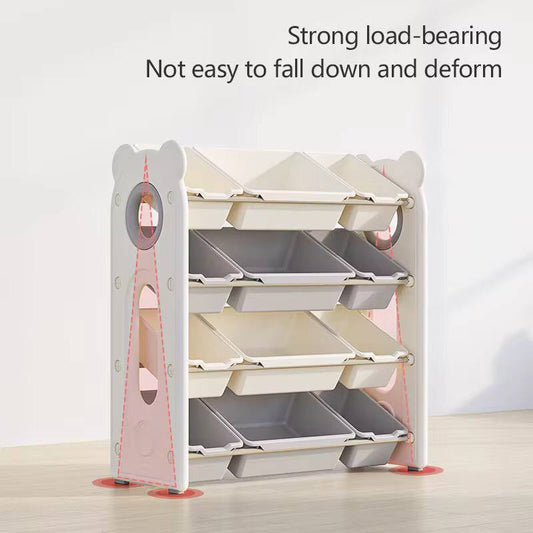 Kids Space Toy Storage Organizer with *10* Removable Plastic Bins