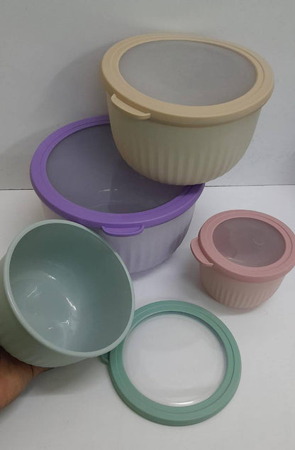 4 in1 stackable salad bowls