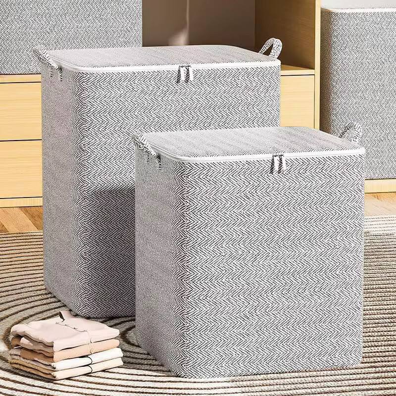 Non-woven Quilt Storage Box Organizers Storage Bag Household Large Capacity Clothes Pants Folding Closet Foldable Containers