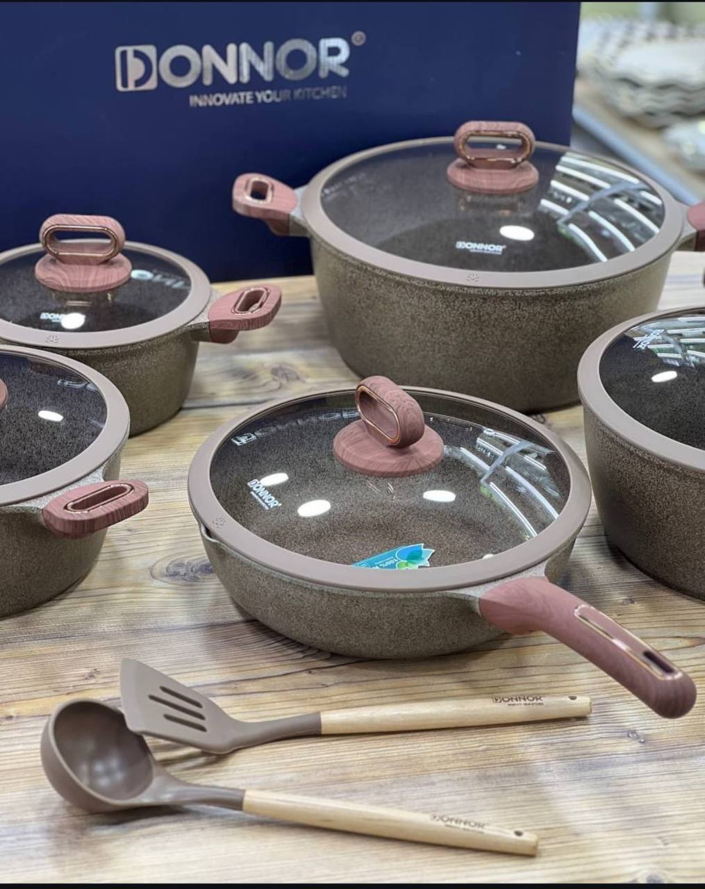 DONNOR 15pcs Cookware set
