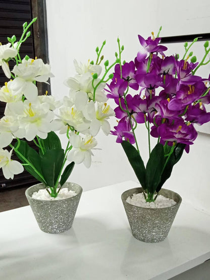Artificial blossom flowers, bonsai artificial potted plants for Decoration