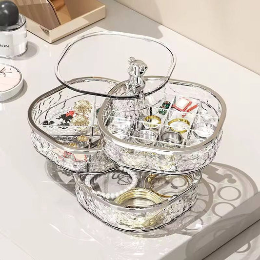 Water ripple rotating jewellery box,