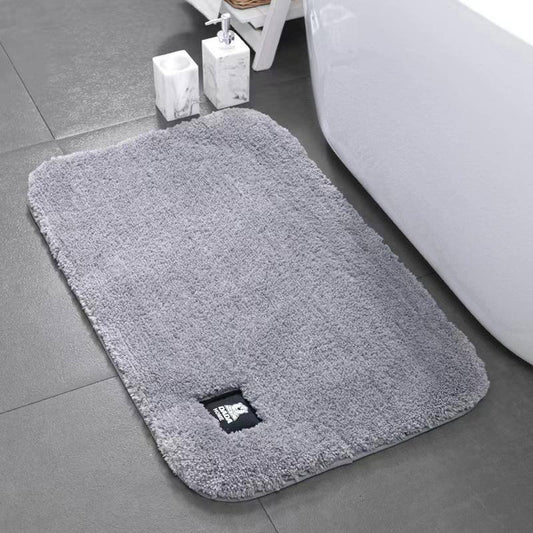 Plain color bathroom mat