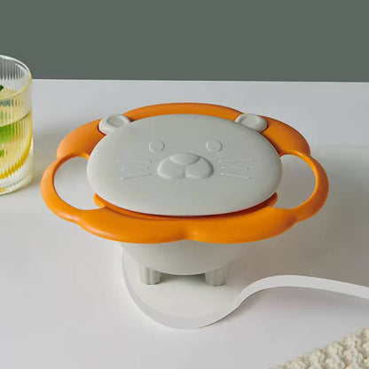 360 degrees free rotational baby bowl, no matter what position the insides remains upright avoiding food to spill over