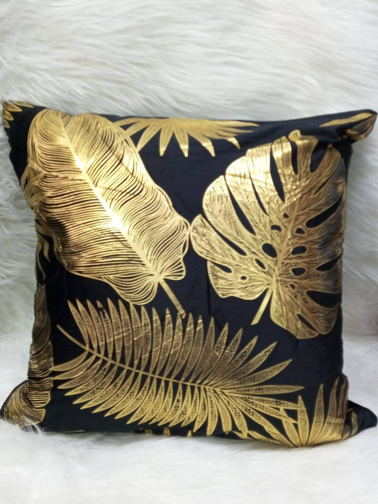 Gold & Black Throw Pillow Covers