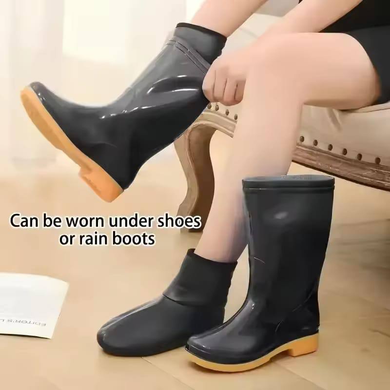 Winter warm leather thermal soft anti-slip indoor unisex socks