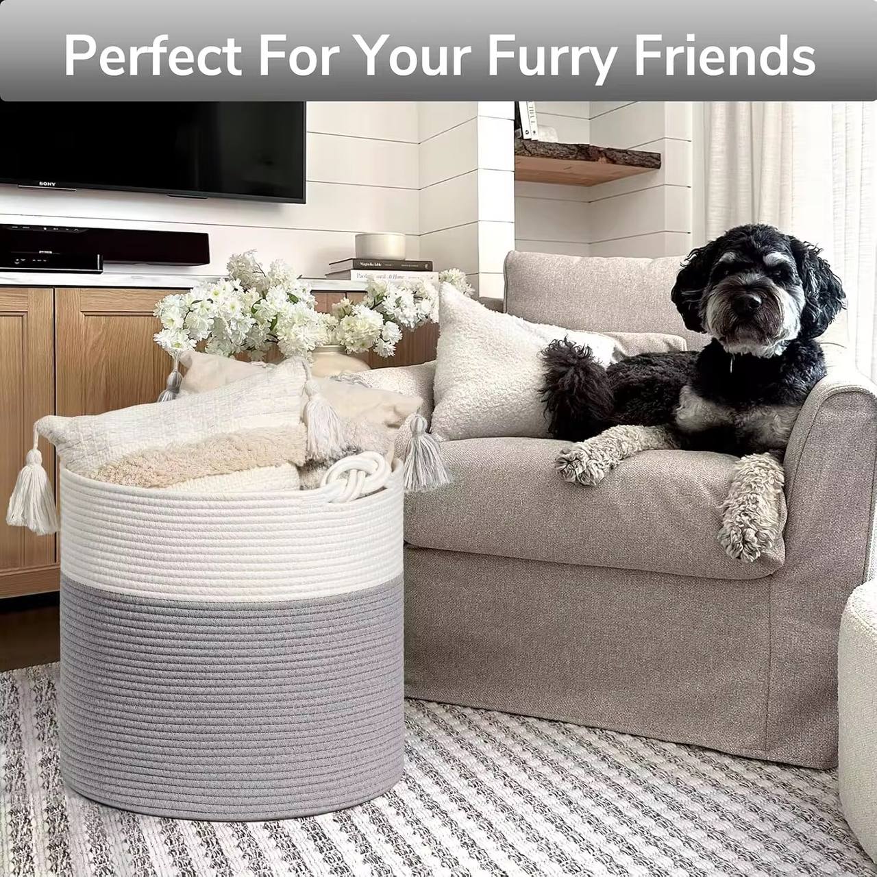 Woven multipurpose basket