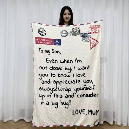 Express letter cossy throw blankets