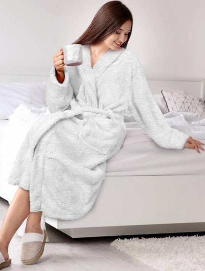 White bathrobes