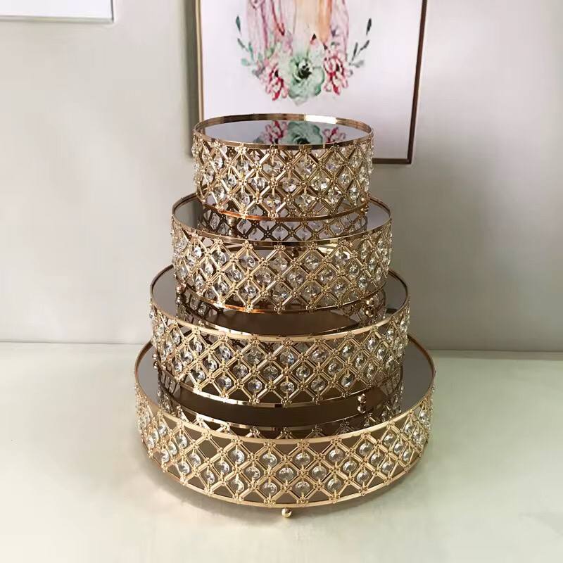 4Pcs Gold cake stands