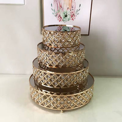 4Pcs Gold cake stands