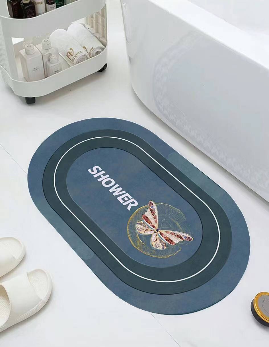 Big size Oval  *48*78cm* Bathroom/ Door mats with rubber underside