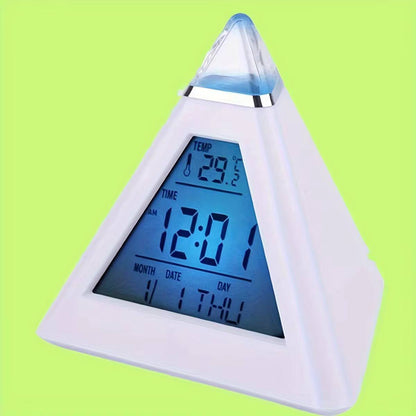 Pyramid Smart Color Changing Led Alarm Clock
