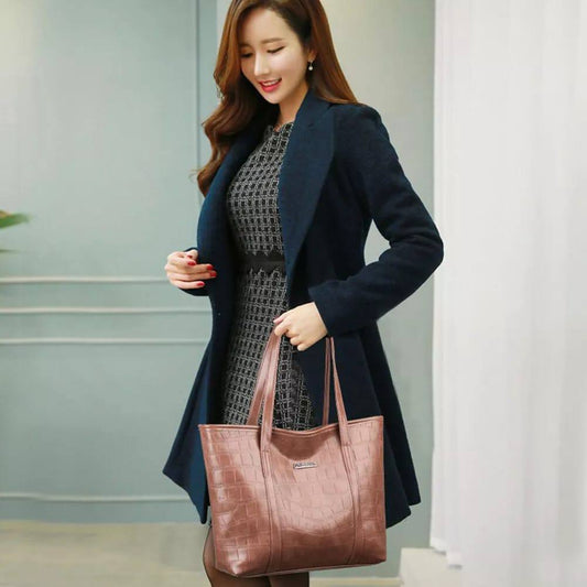 Stone pattern women tote bag