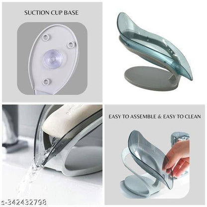 Acrylic Self draining leaf soap holder