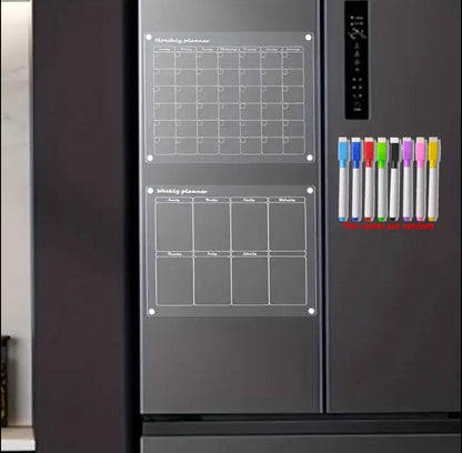 2 pcs set magnetic Montly/ WEEKLY fridge planner
