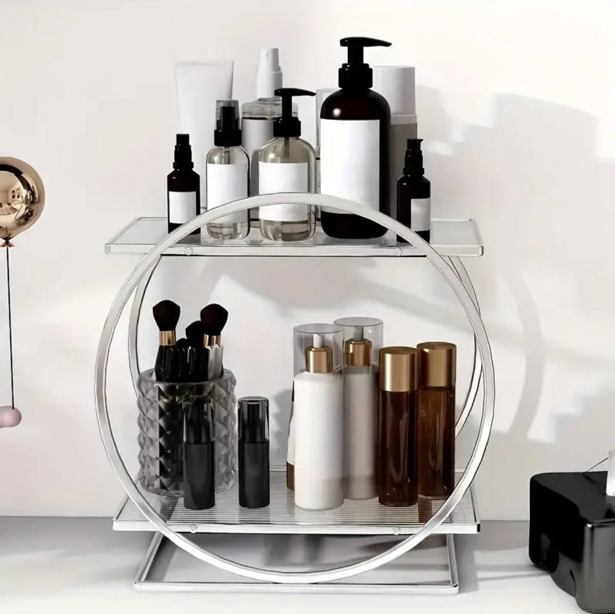 Large capacity cosmetics organizer /  desktop perfume organizer / skincare storage box