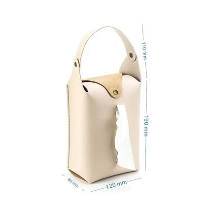 PU leather napkin tissue Holder .