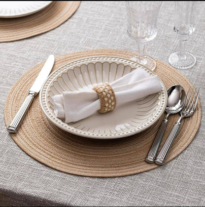 High-quality,thick  ramie woven table mats.