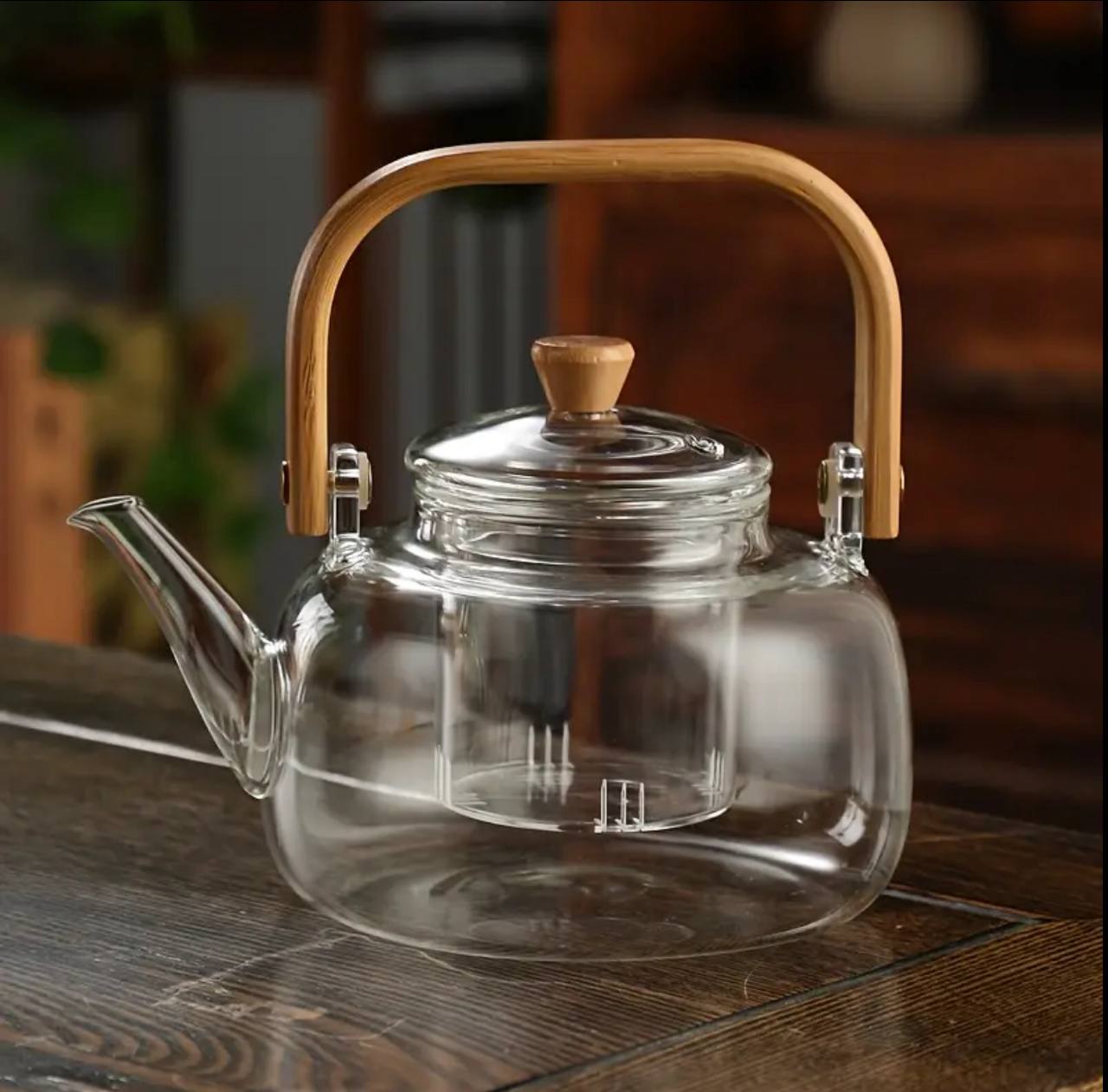Big size,1.4ltrs , High borosilicate glass teapot