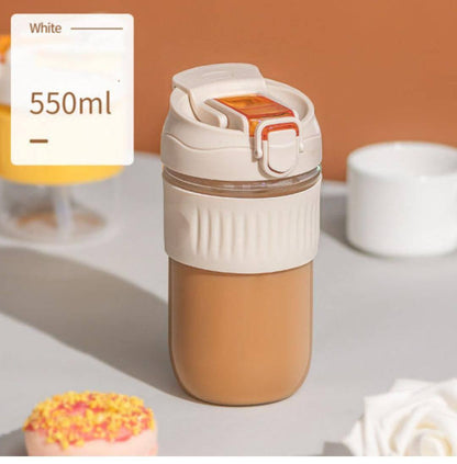 550ml borosilicate glass anti-scalding coffee thermocup