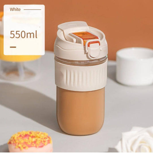 550ml borosilicate glass anti-scalding coffee thermocup
