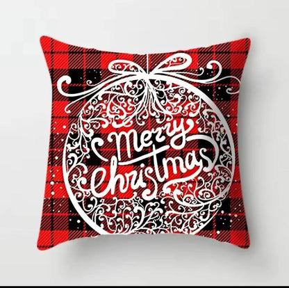 Christmas Pillow Covers (No Filler) for Christmas Decoration Throw Pillow Covers