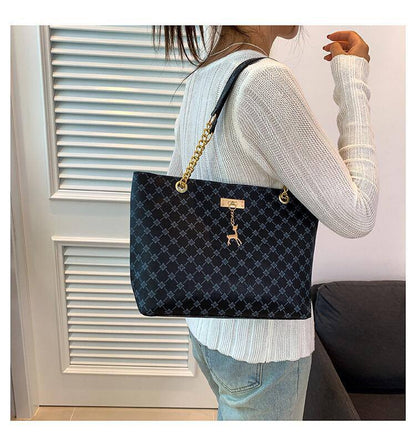 Fashionable Vintage Pattern Women's Shoulder Tote Bags