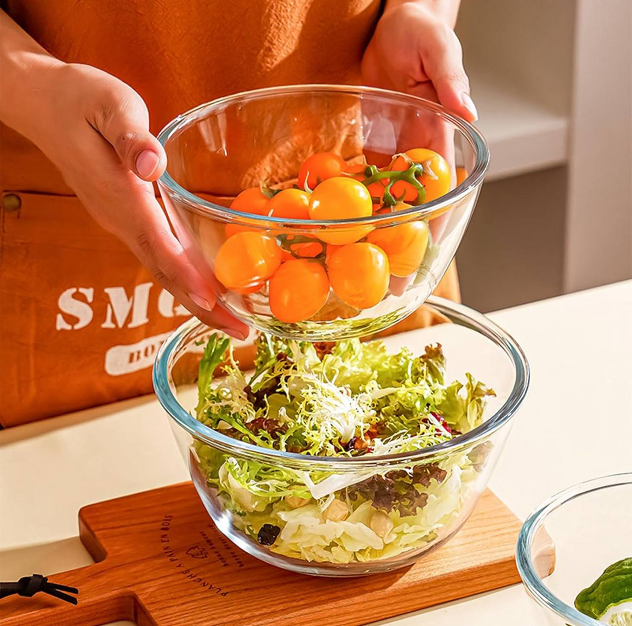 High borosilicate Glass Bowls 
Perfect for baking/serving