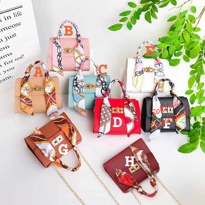 Cute mini decorative scarf crossbody bag