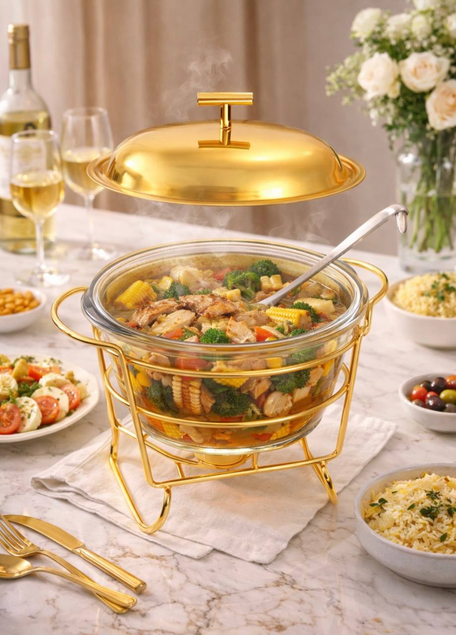 Modern Table top Chaffing dish / Food warmer.