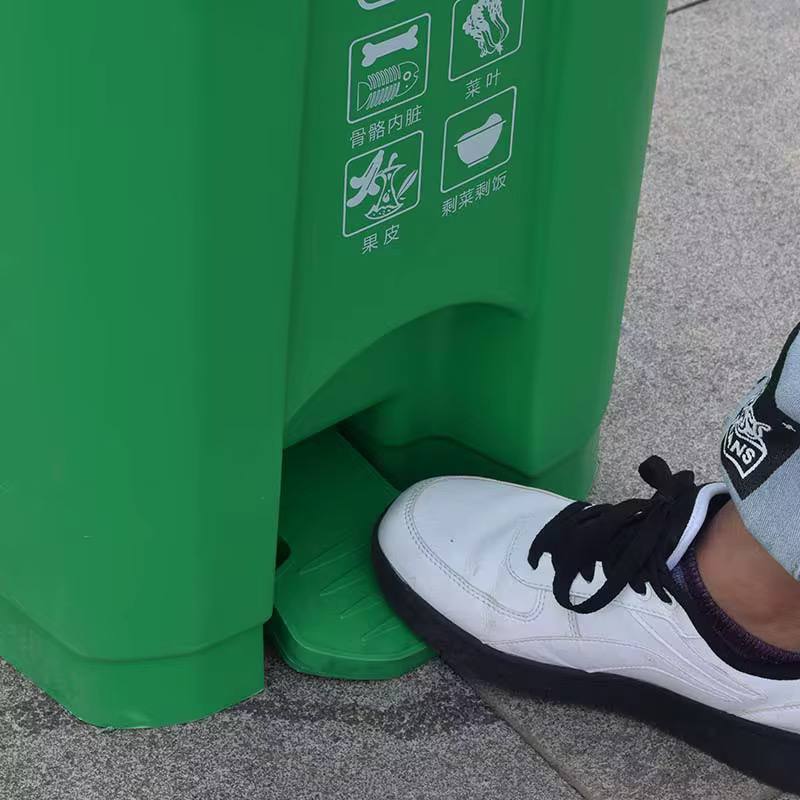 Trash Can  Dustbins Outdoor Recycling Bins, Large Shatterproof Easy To Clean Dustbins Garbage Container Trash Barrel