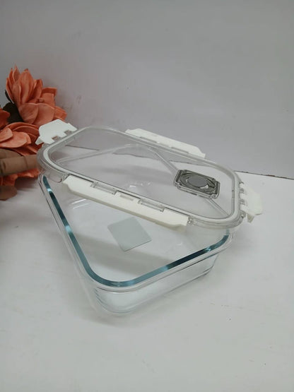 Airtight borosilicate glass storage/ snack box